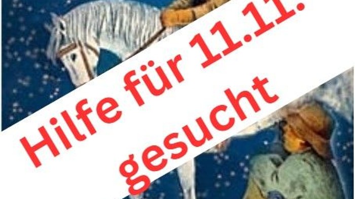 Das Bild zeigt einen Ritter auf einem Pferd und eine Frau in einem Kleid.