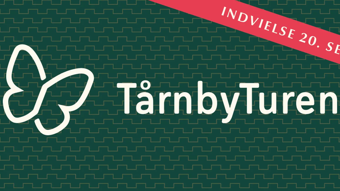 Indvielse 20. september 2023, TårnbyTuren logo med sommerfugl.