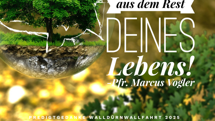 Ein motivierendes Zitat von Marcus Vogler auf einem naturinspirierten Hintergrund.