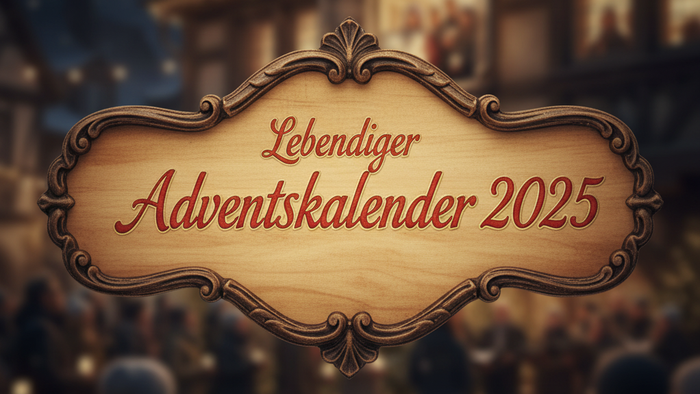 Schriftzug Lebendiger Adventskalender 2025