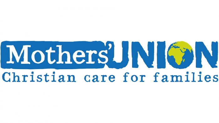 Mothers' Union logo with globe and tagline 'Christian care for families'