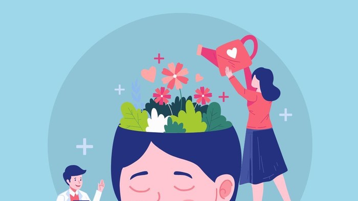 Women water plants representing another woman's brain with a doctor's apporval