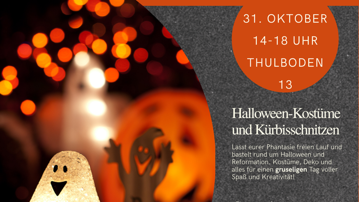 Ein Plakat für den Bastelnachmittag mit Kindern im Gemeindehaus Heiligenhafen