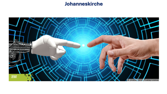 Ein Gottesdienst mit dialogischer Predigt am Sonntag, den 2. November um 10.00 Uhr in der Johanneskirche. Dialogische Predigt mit Monika Rode-Paunzen und Pf. Lubomir Batka.