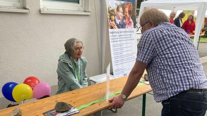 Infostand Kinder und Jugendhospizdienst Paderborn Höxter beim Gemeindefest 2025 in Brakel