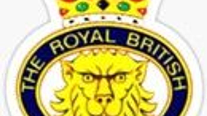 The image features a logo with a lion and a crown, labeled "The Royal British Legion."