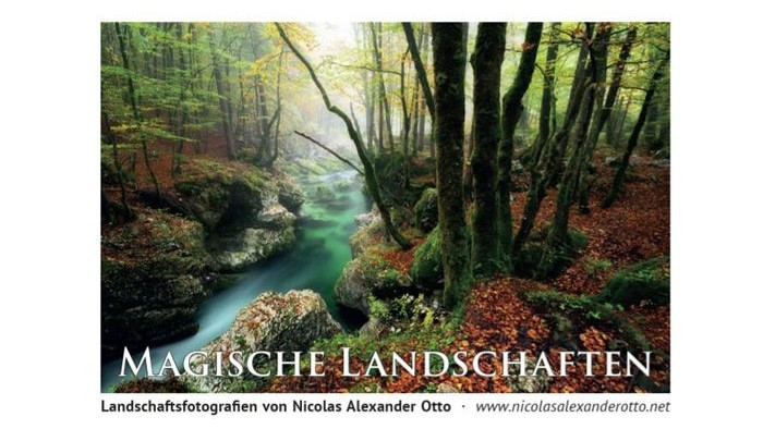 Das Bild zeigt eine Landschaft mit dem Schriftzug Magische Landschaften.