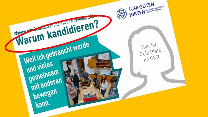 Ein Aufruf, für die Kandidatur bei den Wahlen zum Gemeindekrichenrat zur Verfügung zu stehen.