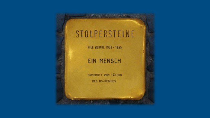 Stolpersteine - Ein Mensch: Erinnert an die Opfer des NS-Regimes