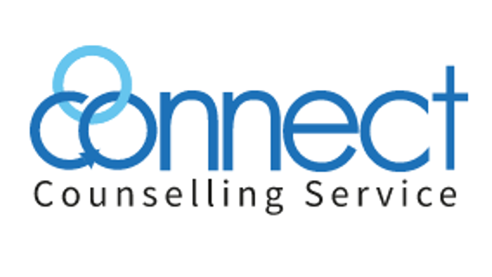 Logo for Connect Counselling Service, featuring a stylized letter 'C' and the service name.