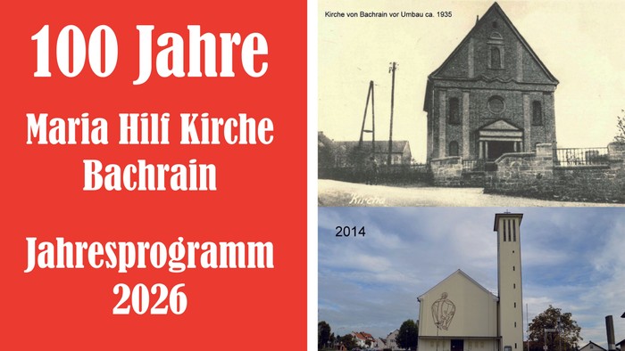 Bachrain 100 Jahre Maria Hilf - Jahresprogramm 2026