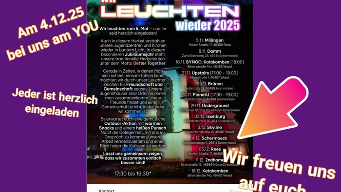 Das Bild zeigt alle Termine fürs