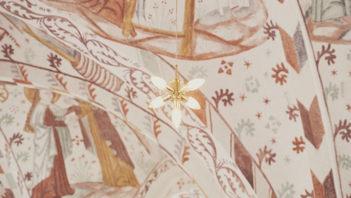 Kalkmaleri fra Fanefjord Kirke loft