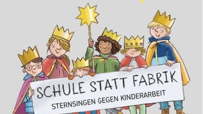 Plakat für eine Schulveranstaltung mit Kindern und Kontaktdaten