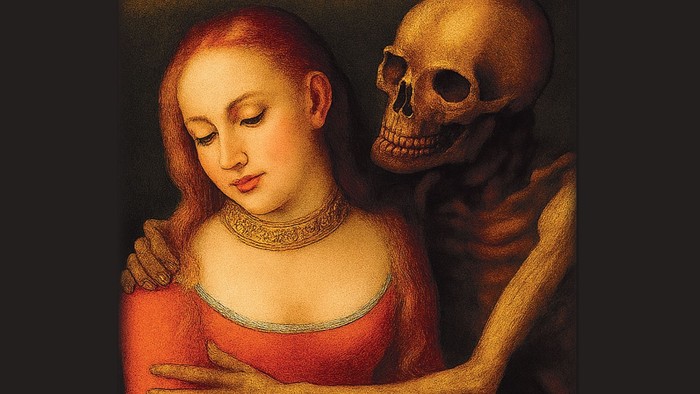 **Plakat für das musikalische Event *„Leben und Tod“* mit Werken von Leonard Lechner und Heinrich Isaac am 23. November in der **Deutschen Evangelischen Gemeinde Den Haag**.