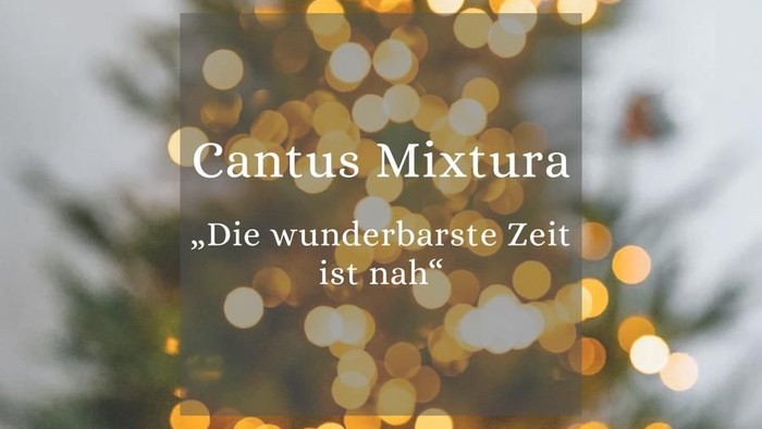 Weihnachtskonzert-Plakat mit Datum und Ort