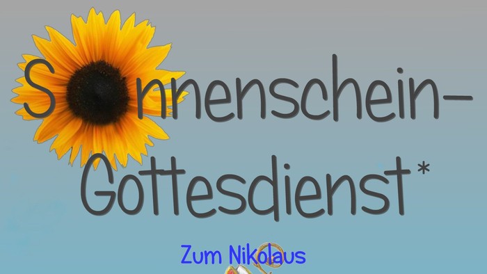 Plakat mit einer Ankündigung Gottesdienst in der Annenkirche am 7.12.2025