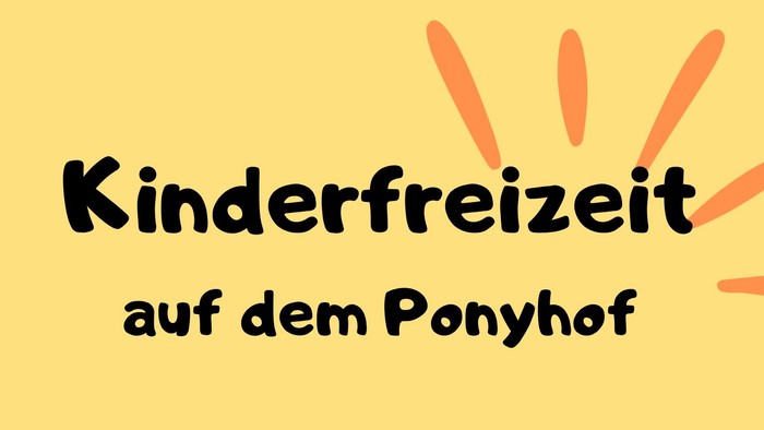 Flugblatt für Kinderaktivitäten bei einer Kirchenveranstaltung, inklusive Kontaktdaten und Terminen