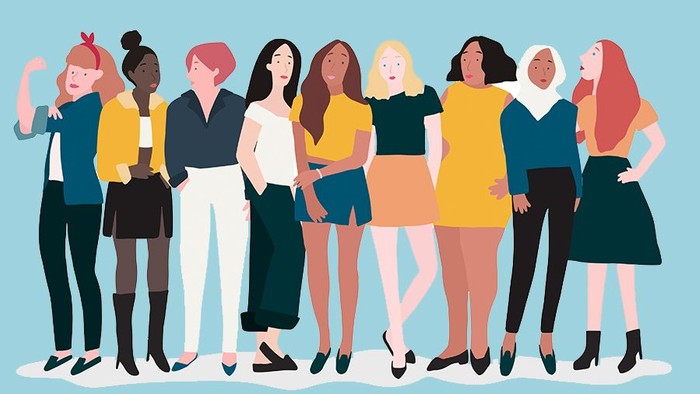 Grafik: unterschiedliche Frauen