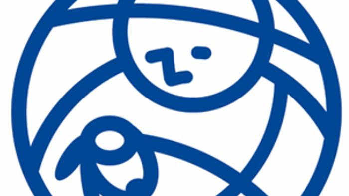 „Weltweites Symbol mit miteinander verbundenen menschlichen Figuren, das Einheit und globale Verbindung darstellt.“