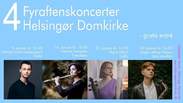 Fyraftenskoncerter i Helsingør Domkirke, januar 2026