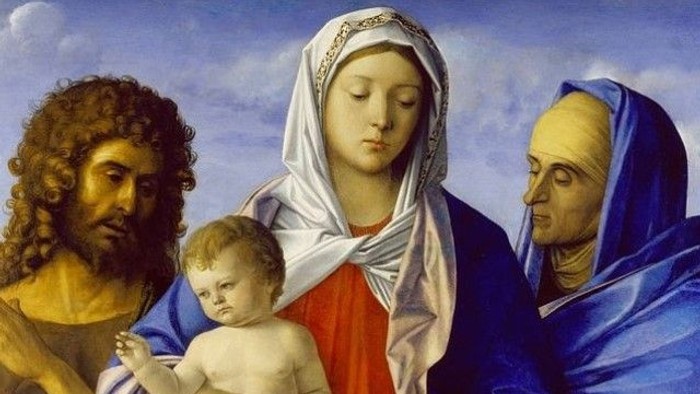 Dreikönigsbild mit Maria und Jesus