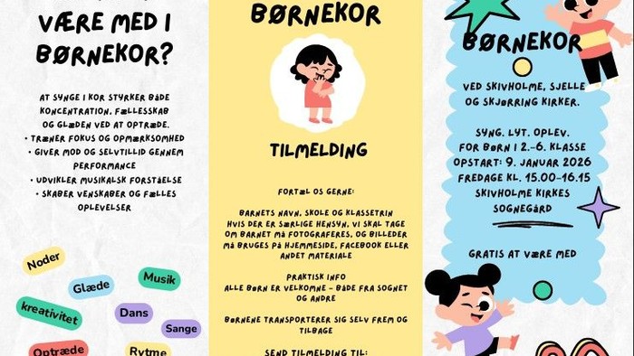 side 1 folder om børnekor 2026