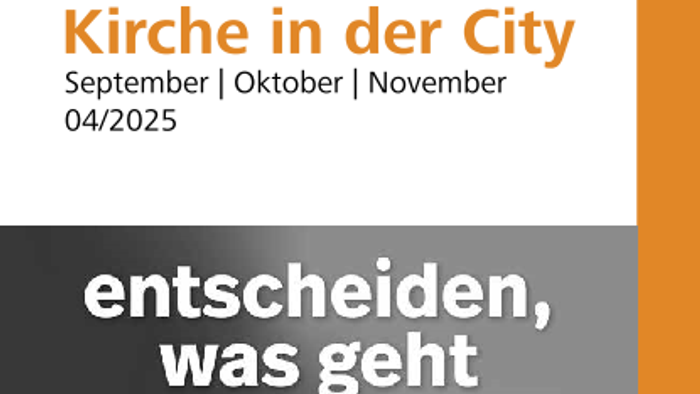 Wahlplakat der Evangelischen Kirchengemeinde Kassel-Mitte zur Kirchenwahl – Wahlbeteiligung am 26. Oktober 2025 wird gewünscht.