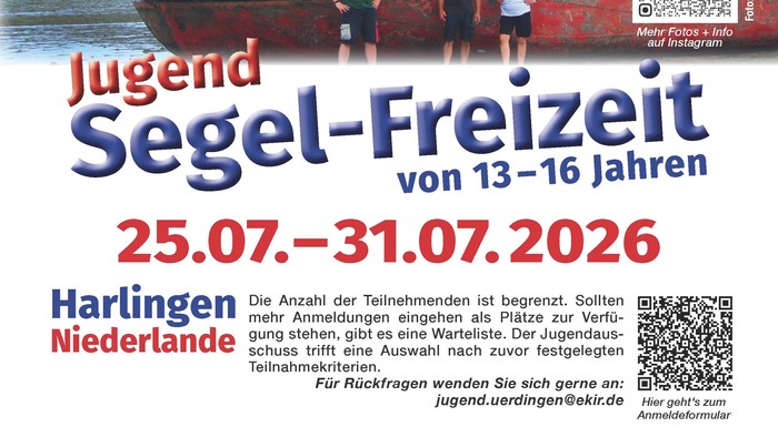 „Sommer-Segelwoche für Jugendliche zwischen 13 und 16 Jahren auf einem Flachwassersegelschiff im Wattenmeer, Juli 2026.“