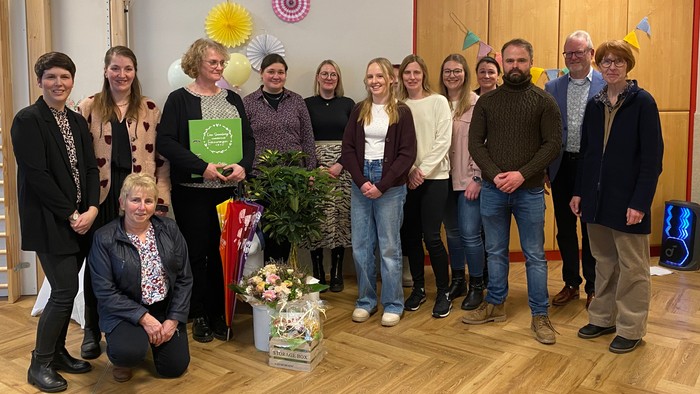 Silke Märtin im Kreise der Gratulanten