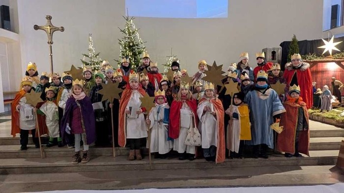 Gruppenbild der Sternsinger aus Bockraden