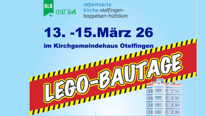 Plakatwerbung für die LEGO-Bauveranstaltung **
