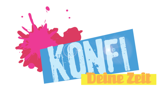 Bunter Logo-Splash mit 
