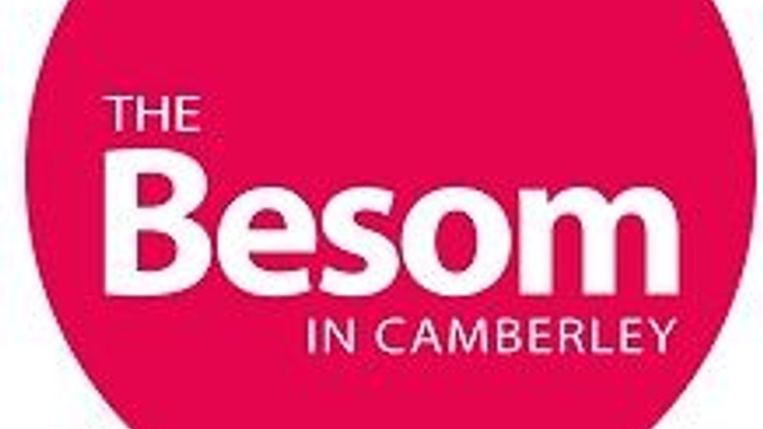 The image features a red circle with white text that reads 