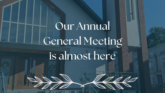 Building with text 'Our Annual General Meeting is almost here' displayed prominently.