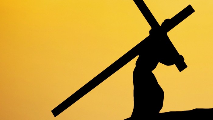 Jesus trägt das Kreuz