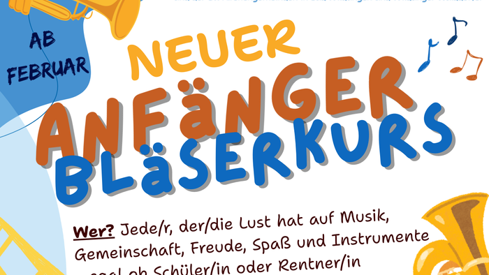 Neuer Anfänger Bläserkurs
