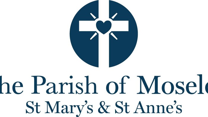 Church logo with cross and hearts, 