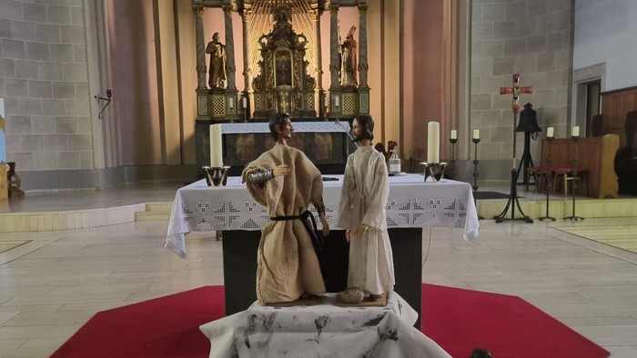 Bild der Fastenkrippe in St. Marien Rothebusch