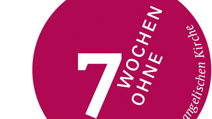 Logo zur Förderung einer siebenwöchigen evangelikalen Kirchenfastenkampagne mit emotionaler Ansprache.