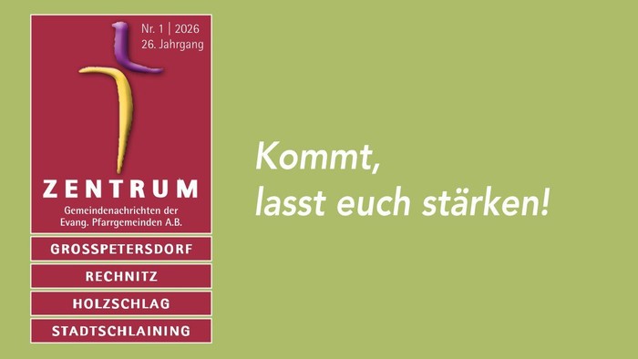 „Magazincover, das Stärke und Gemeinschaft mit bunten Illustrationen und biblischer Ermutigung einlädt.“