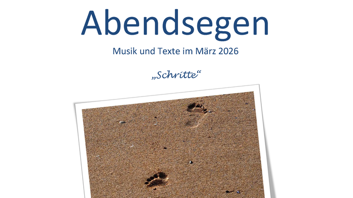 Einladungsplakat für einen musikalischen Abendgottesdienst mit dem Titel **