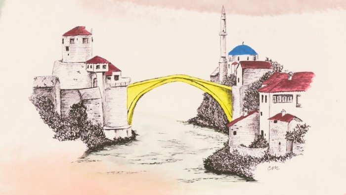 Plakat für die Balkan-Chor-Konzertreihe *