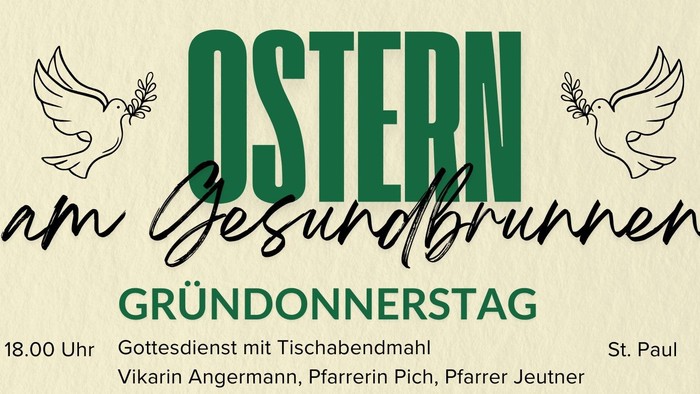 Gottesdienste zu Ostern 2026