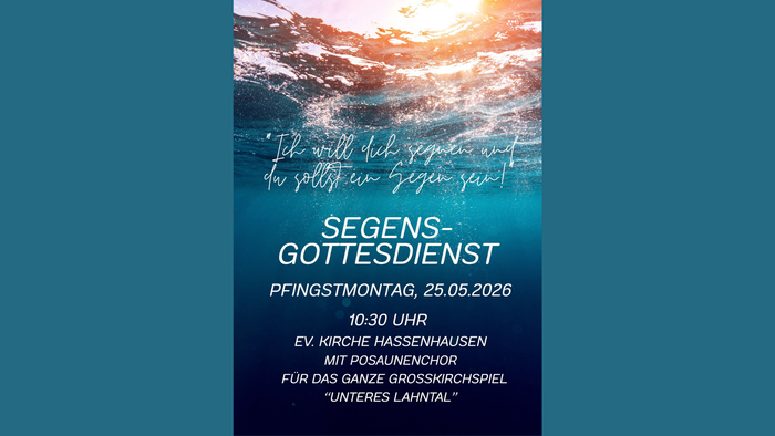 Segens-Gottesdienst an Pfingstmontag im Unteren Lahntal 