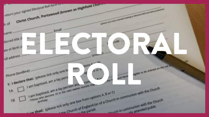 Electoral roll form with pen