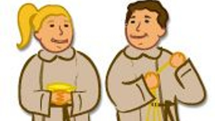 Das Bild zeigt zwei Ministranten.