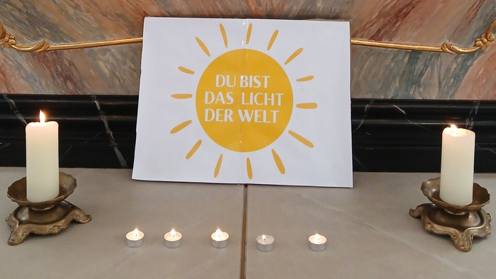 Sonne auf Plakat