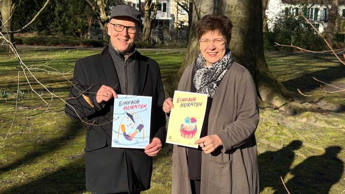 Superintendent Dr. Schneider und Assessorin Pfarrerin A. Josefowitz 
