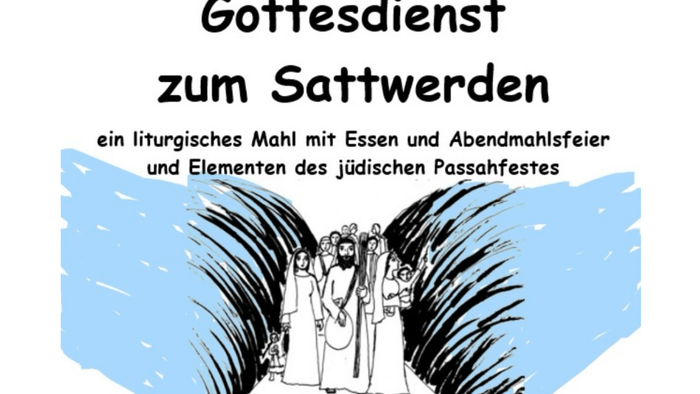 Plakat zum Gottesdienst zum Sattwerden 2026